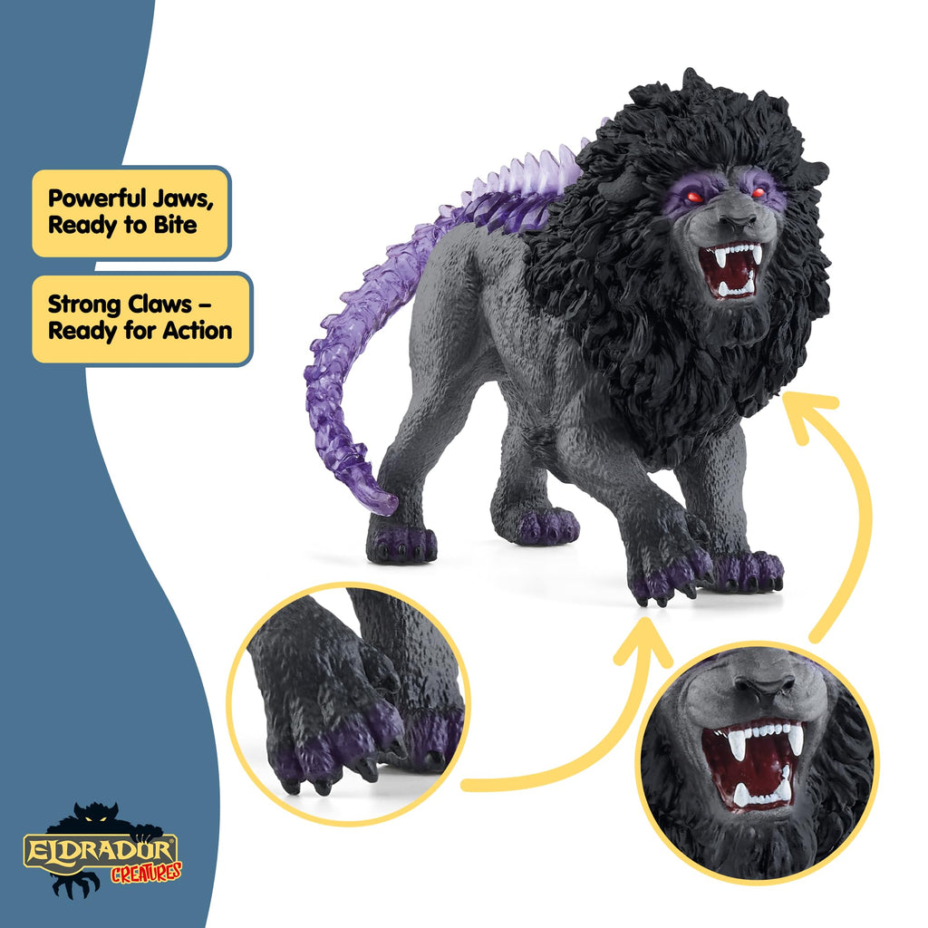 Schleich Eldrador Shadow World Shadow Lion Figurine