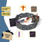 Schleich Eldrador Battle Caves Arena Lava Vs Shadow Playset Fire Bull and Shadowhound Included