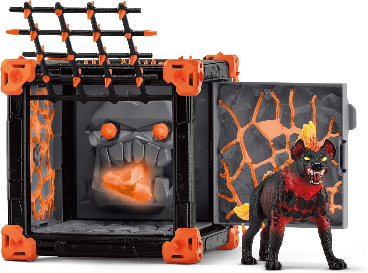 Schleich Eldrador Lava World Cave Of The Lava Hyena Playset