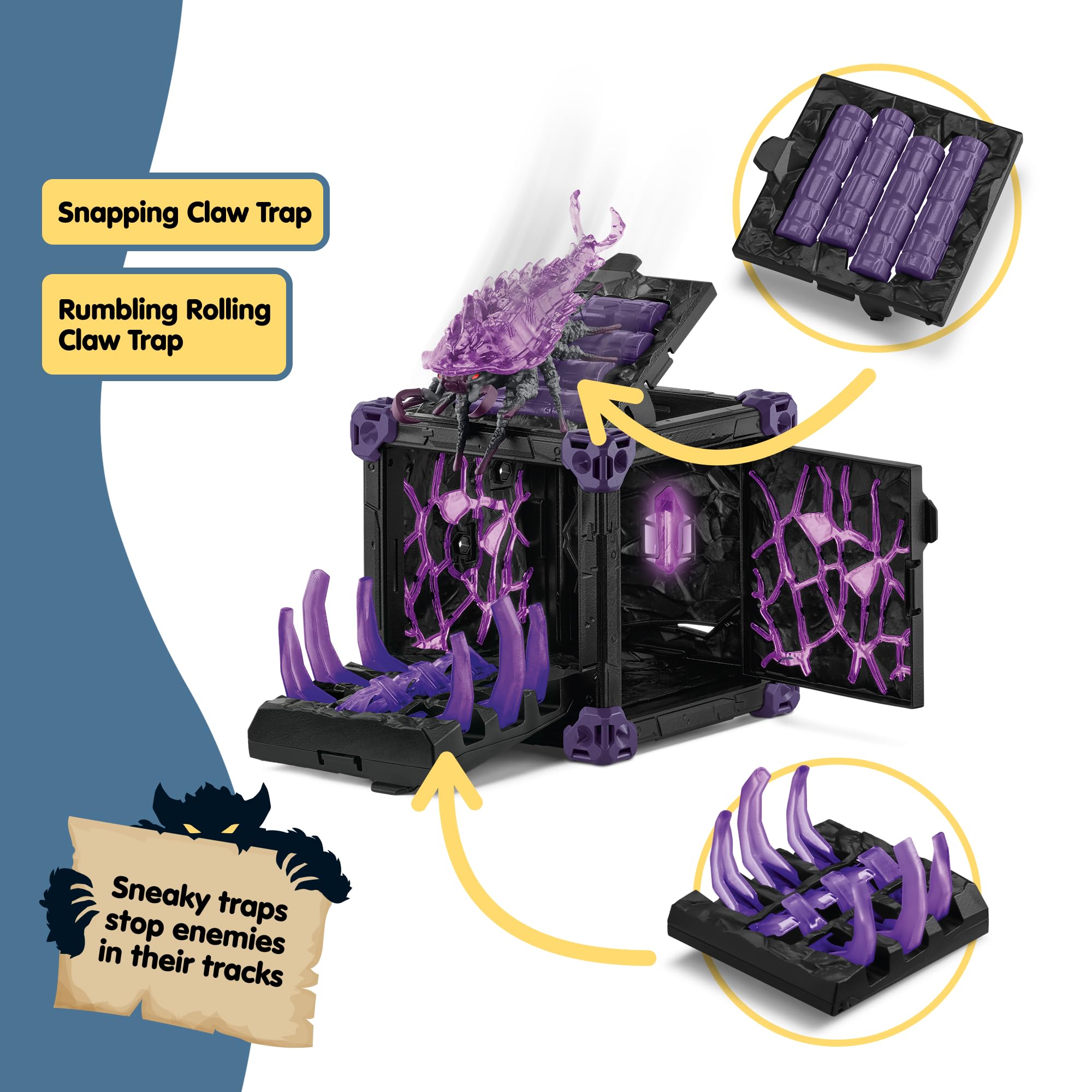 Schleich Eldrador Shadow World Cave Of The Shadow Isopod Playset