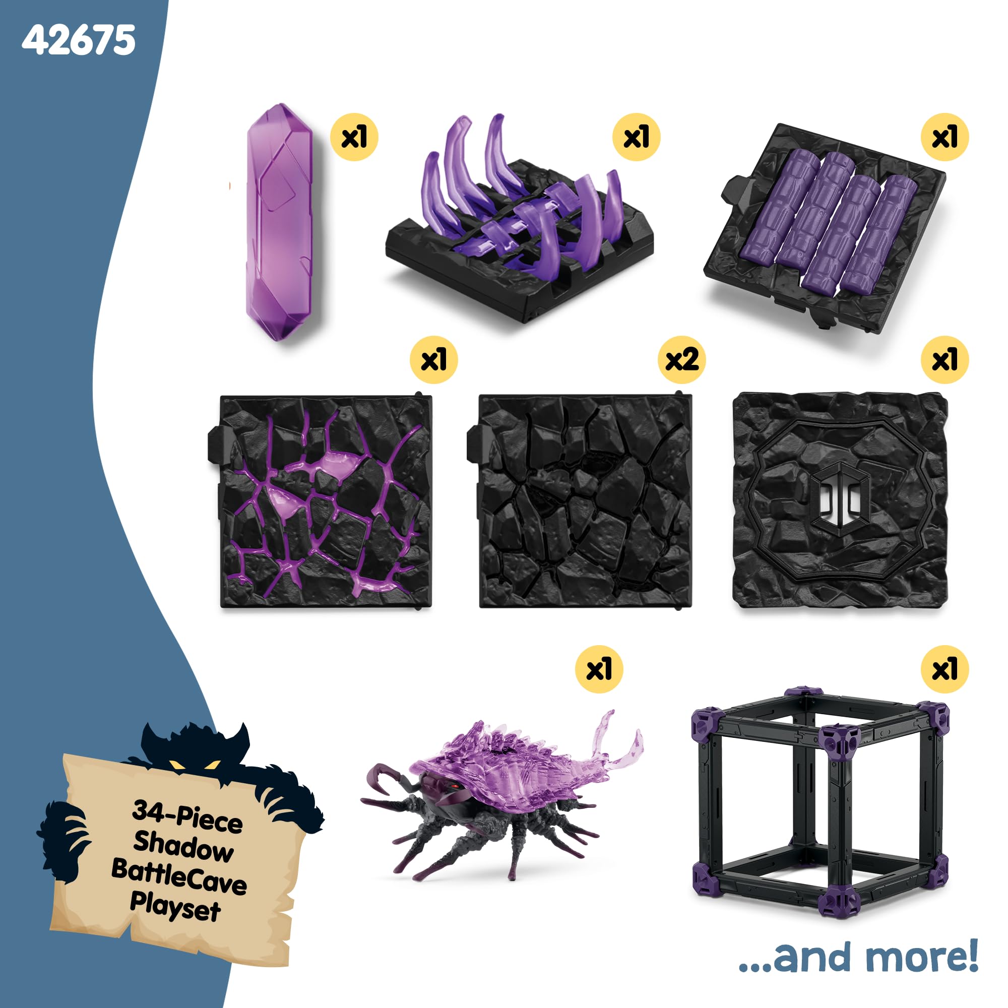 Schleich Eldrador Shadow World Cave Of The Shadow Isopod Playset
