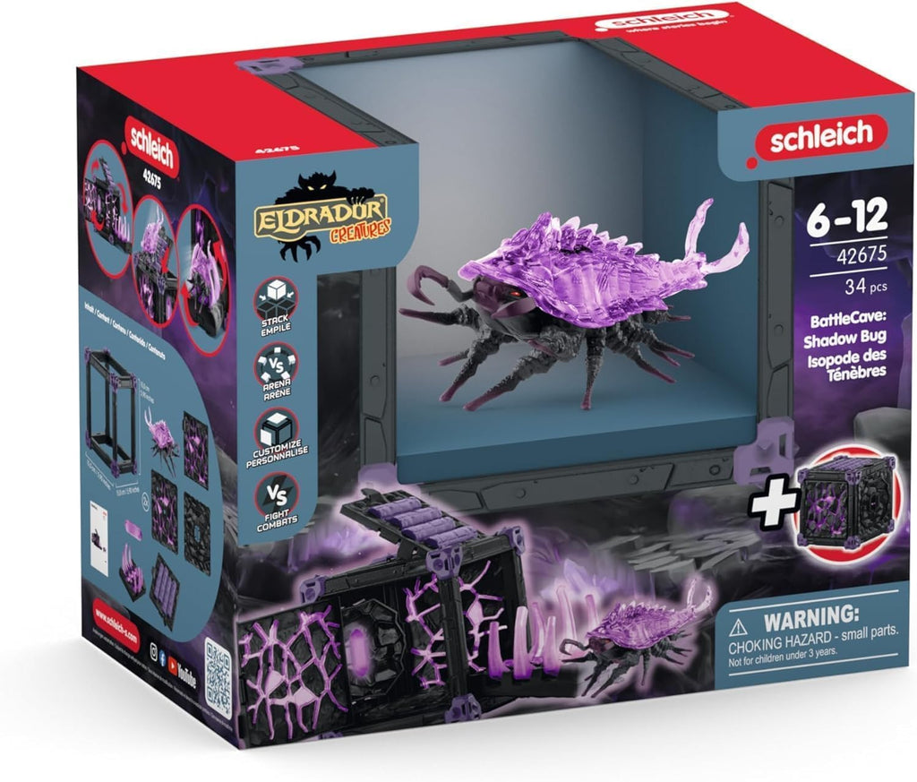 Schleich Eldrador Shadow World Cave Of The Shadow Isopod Playset