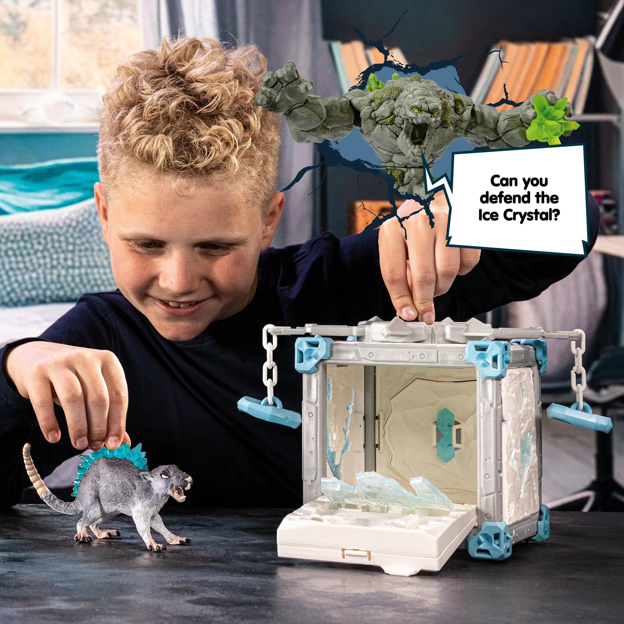 Schleich Eldrador Ice World Cave Of The Ice Rat Playset