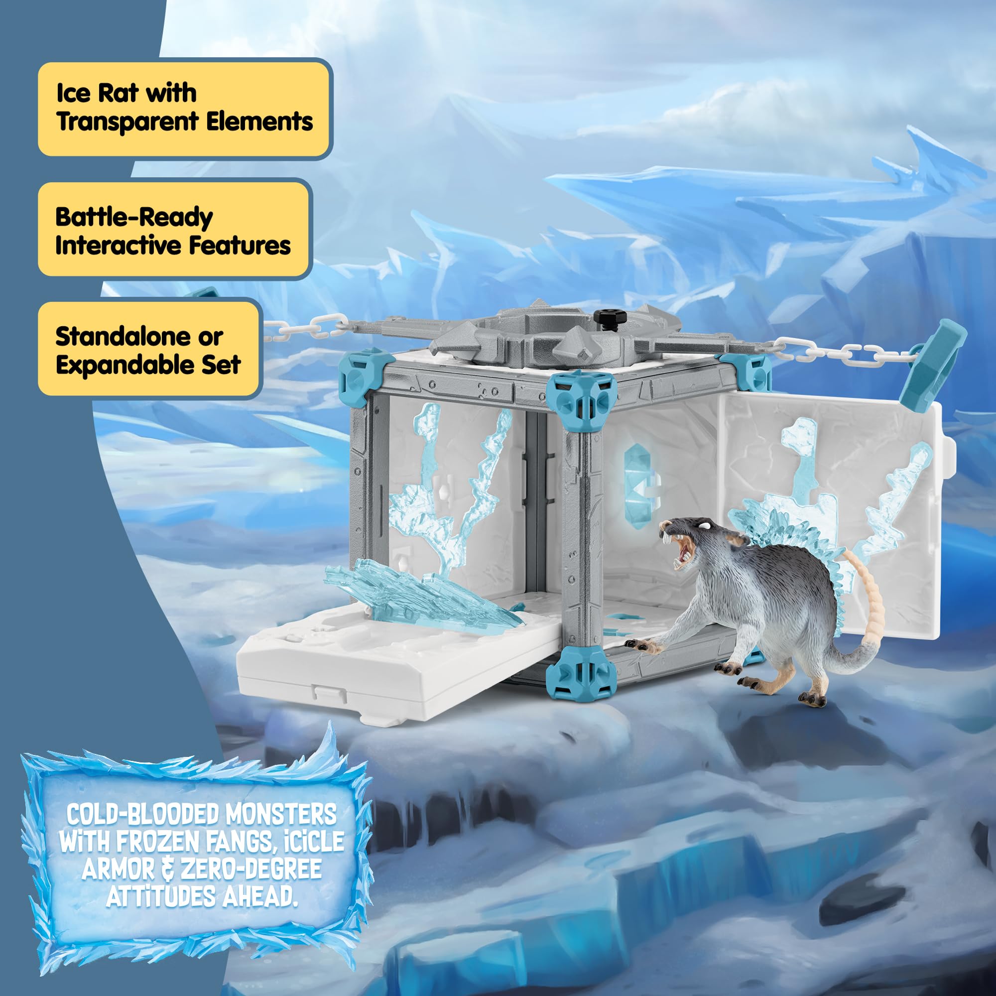 Schleich Eldrador Ice World Cave Of The Ice Rat Playset