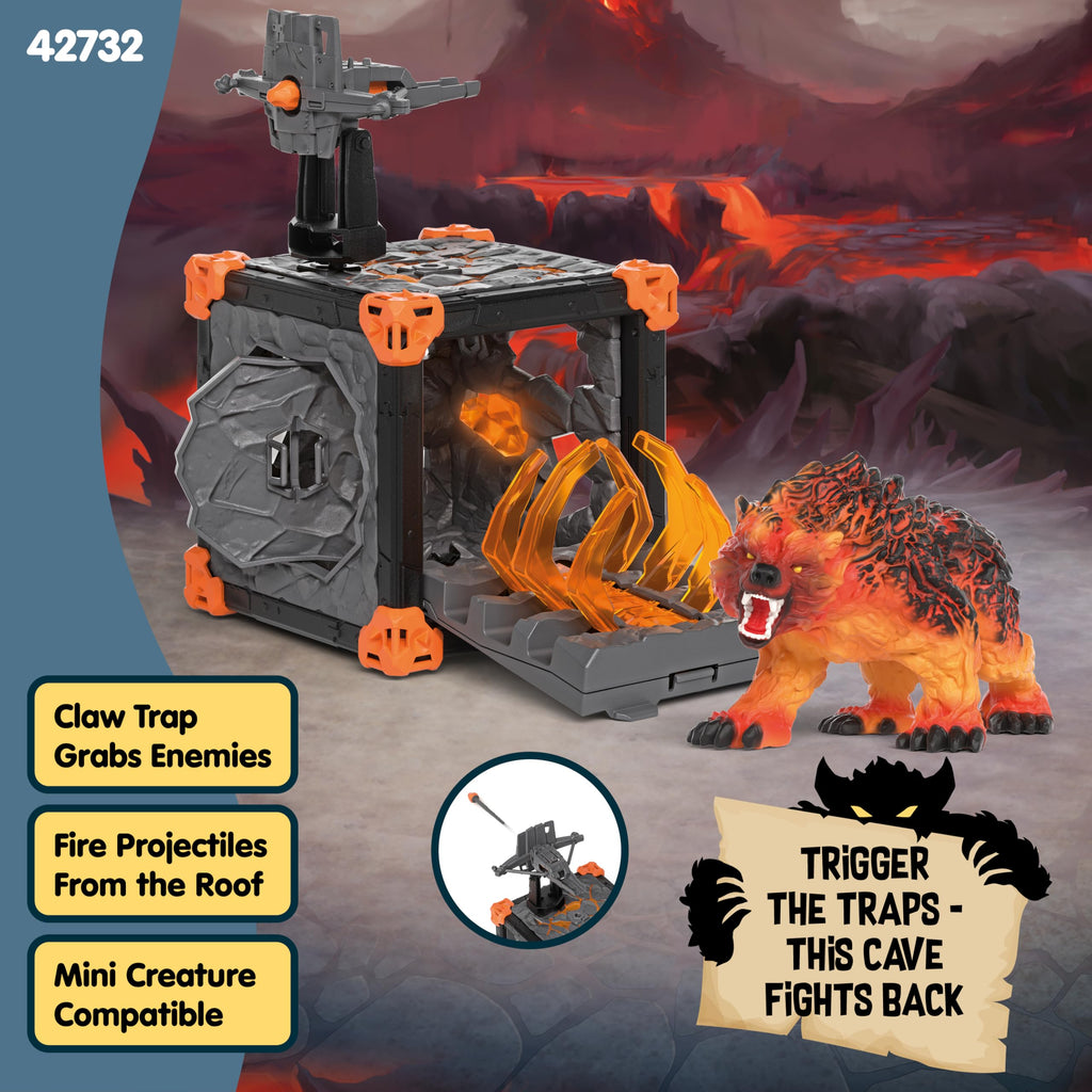 Schleich Eldrador Lava World Battle Cave Lava Boar Playset