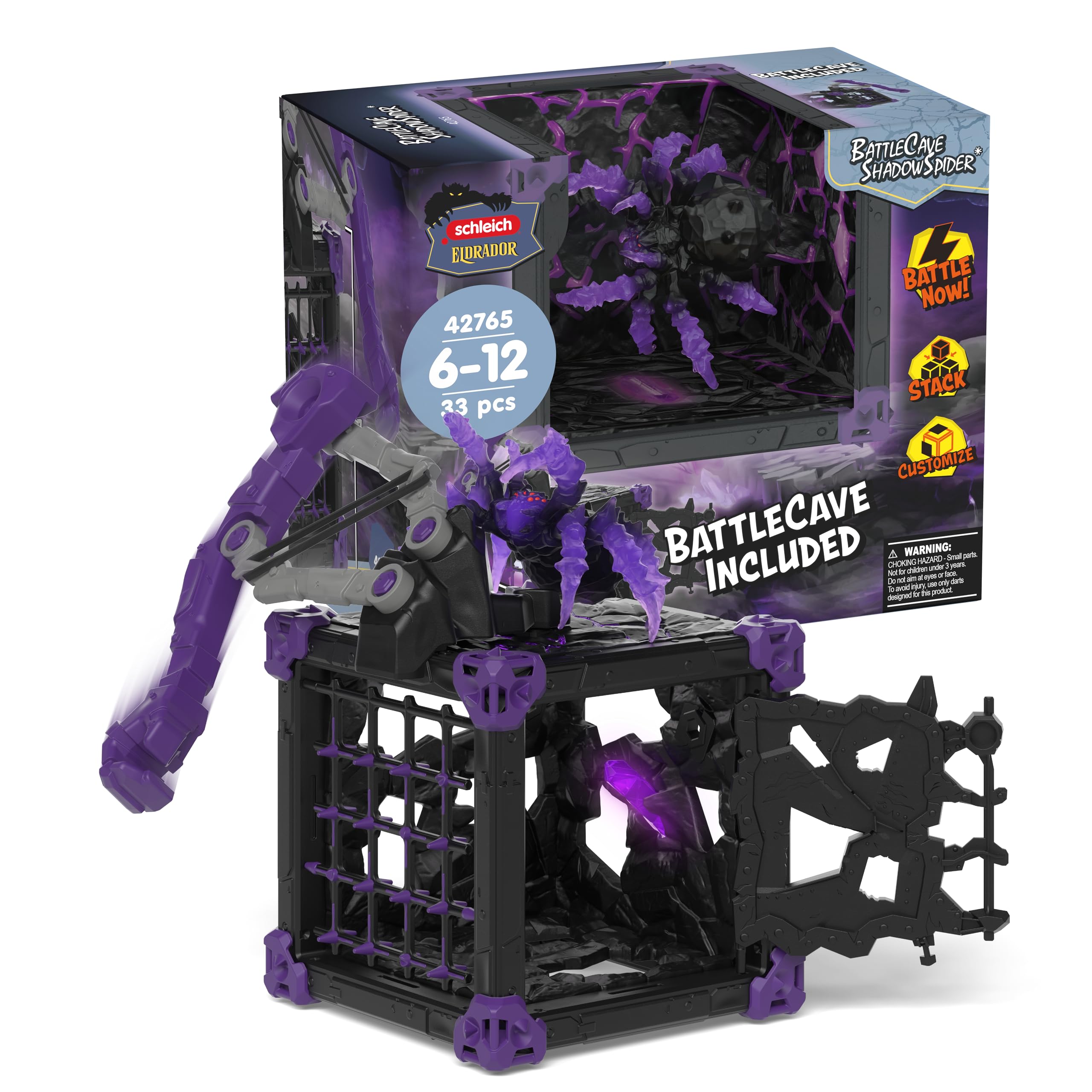 Schleich Eldrador Creatures BattleCave Shadow Spider 42765