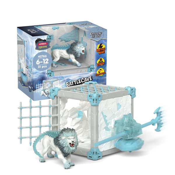Schleich Eldrador Ice World Battle Cave Ice Lion Playset
