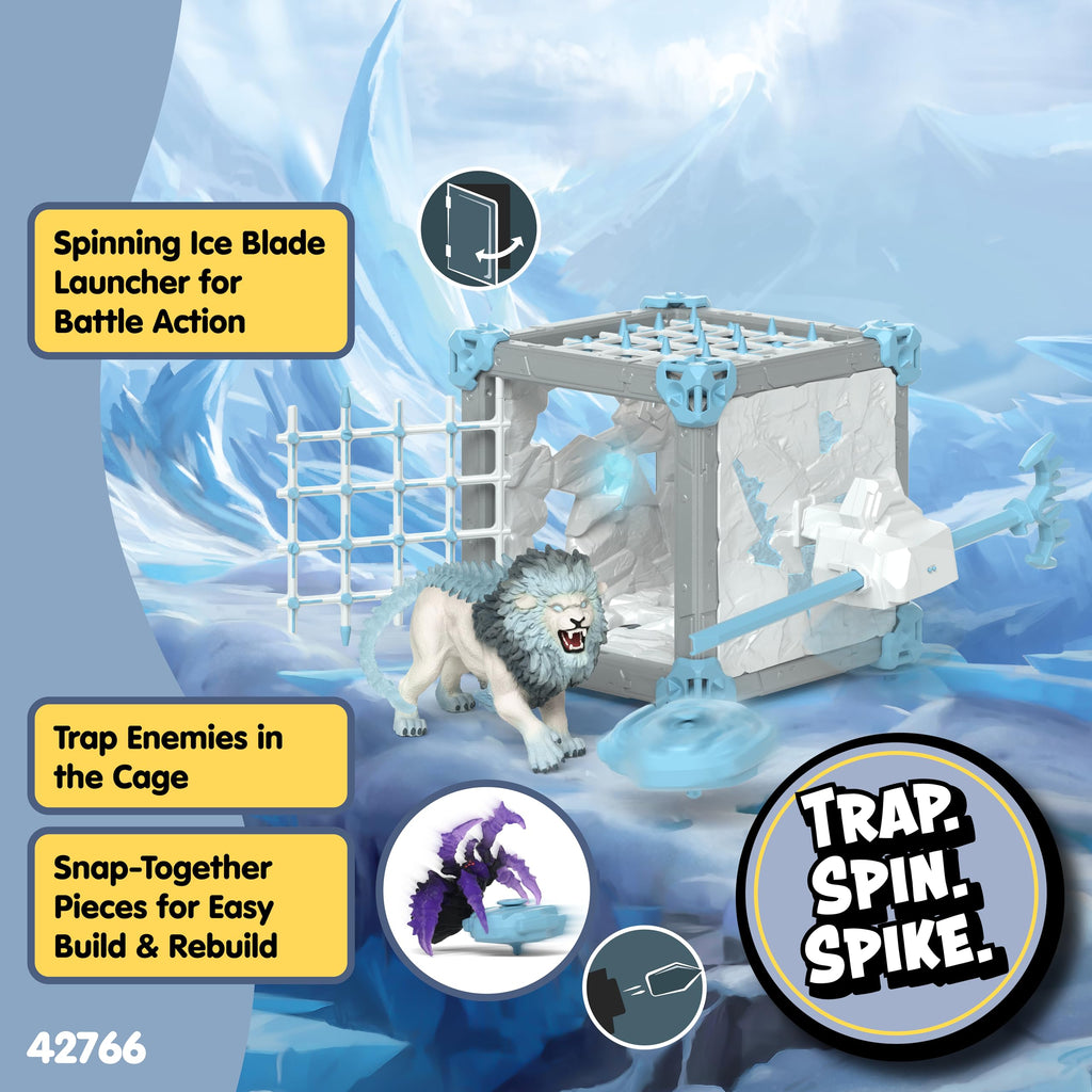 Schleich Eldrador Ice World Battle Cave Ice Lion Playset