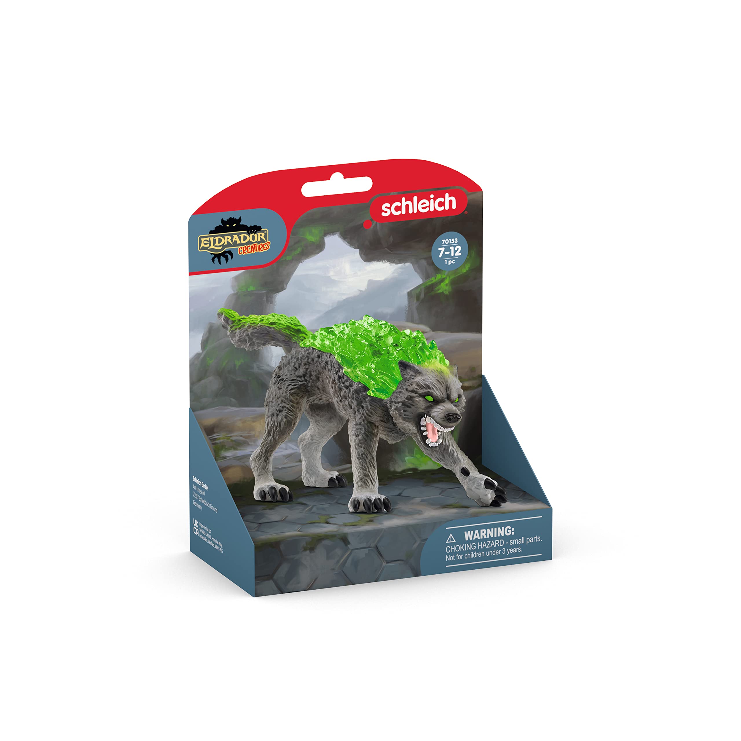 Schleich Eldrador Stone World Granite Wolf Figurine