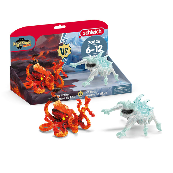 Schleich Eldrador Ice Bug Vs Fire Kraken Battle Set