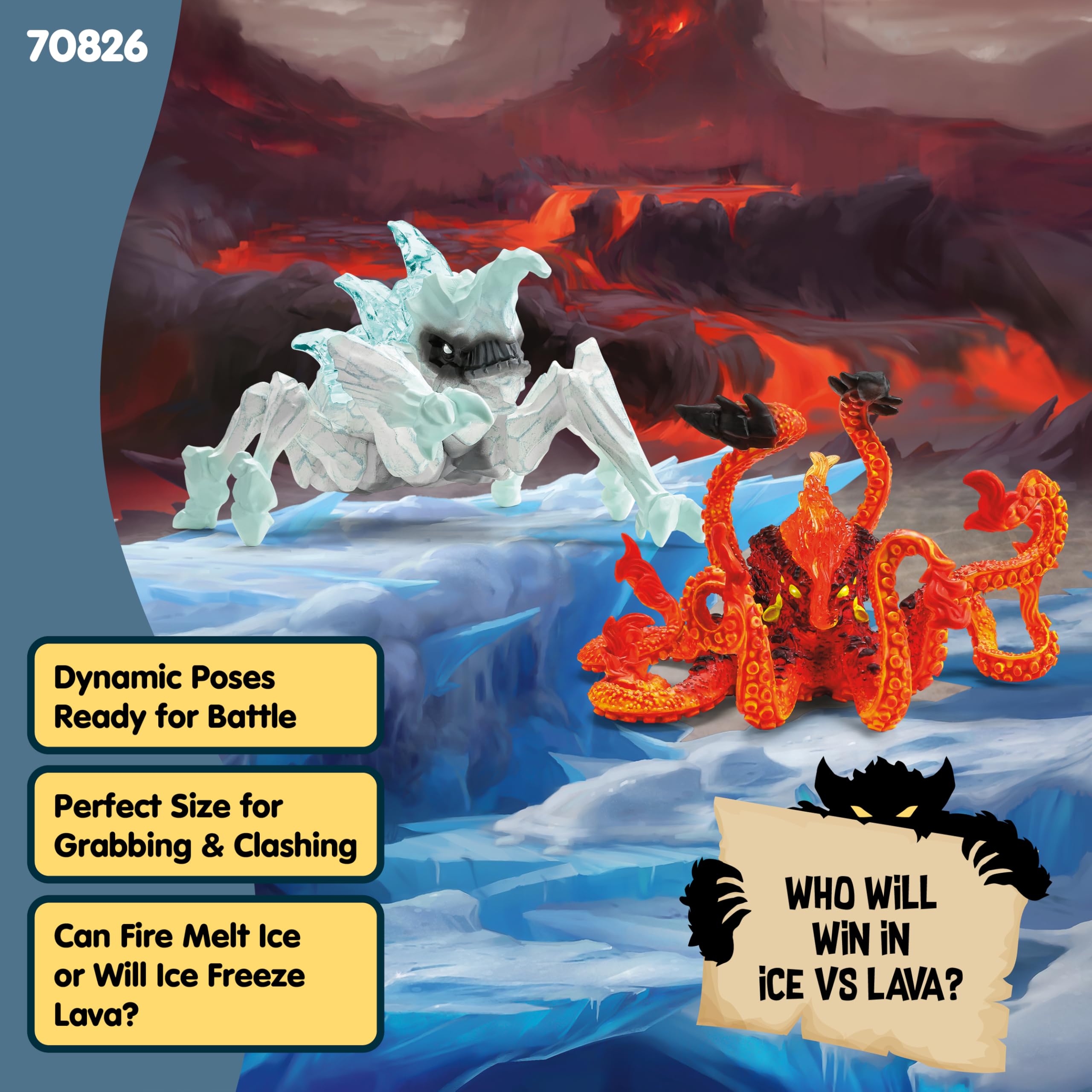 Schleich Eldrador Ice Bug Vs Fire Kraken Battle Set