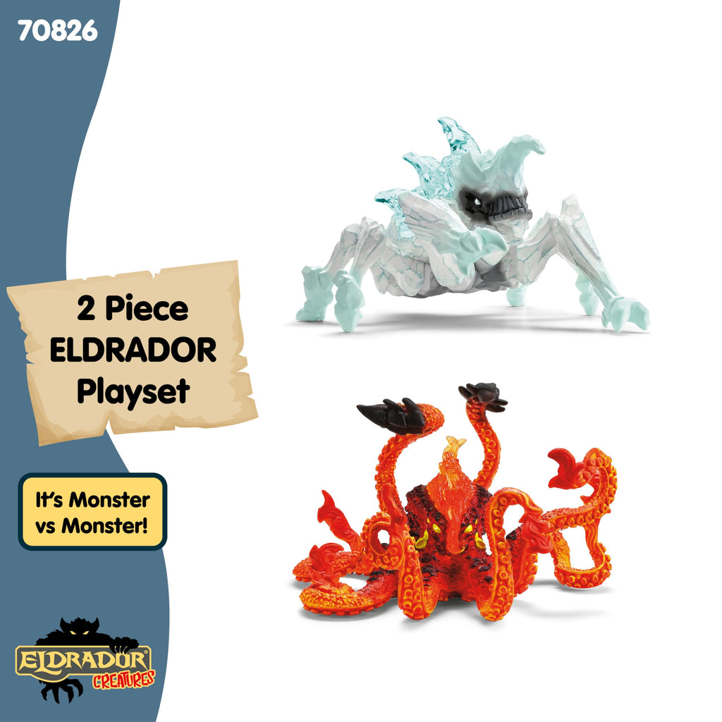 Schleich Eldrador Ice Bug Vs Fire Kraken Battle Set