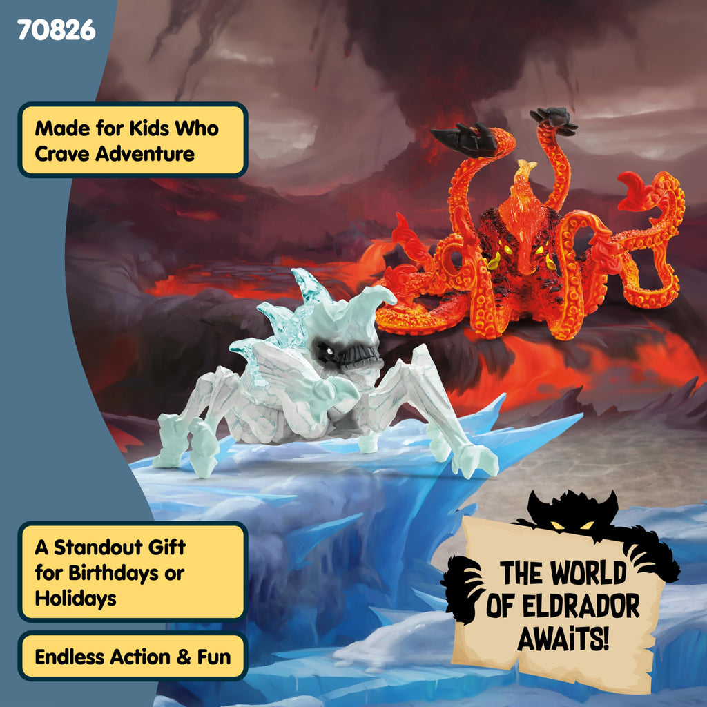 Schleich Eldrador Ice Bug Vs Fire Kraken Battle Set