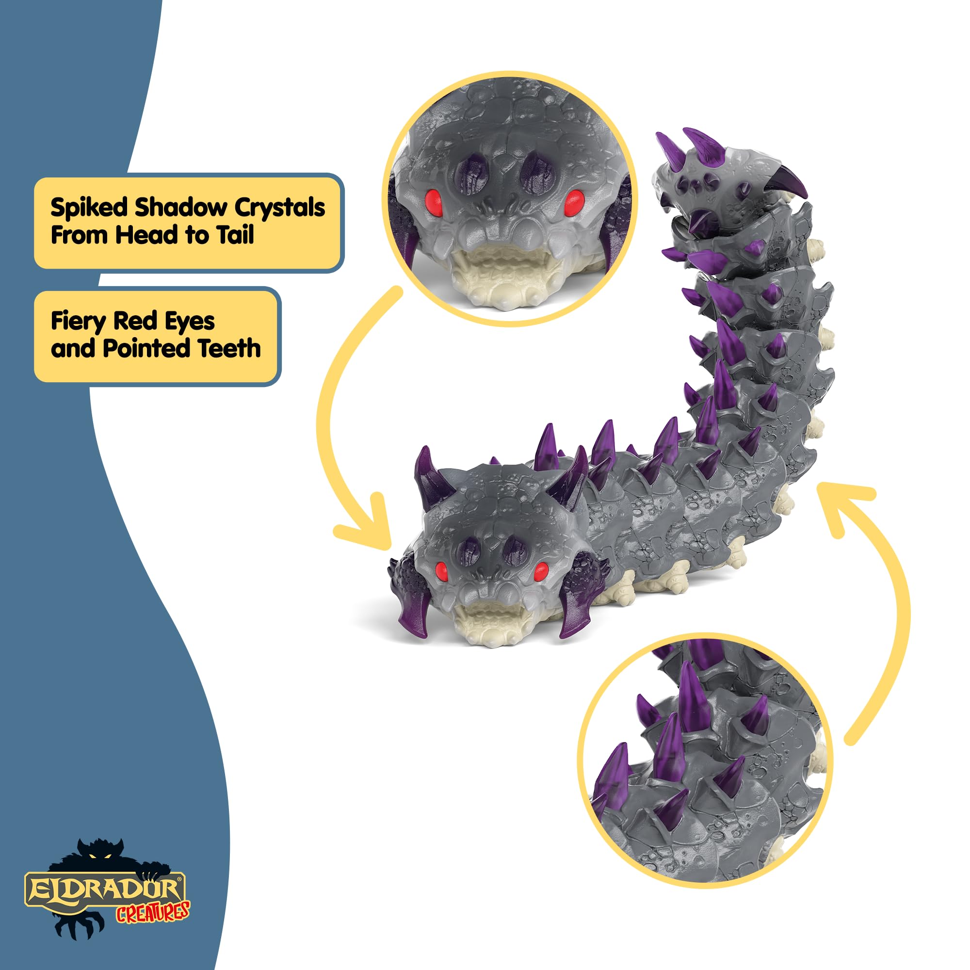 Schleich Eldrador Shadow World Shadow Worm Figurine