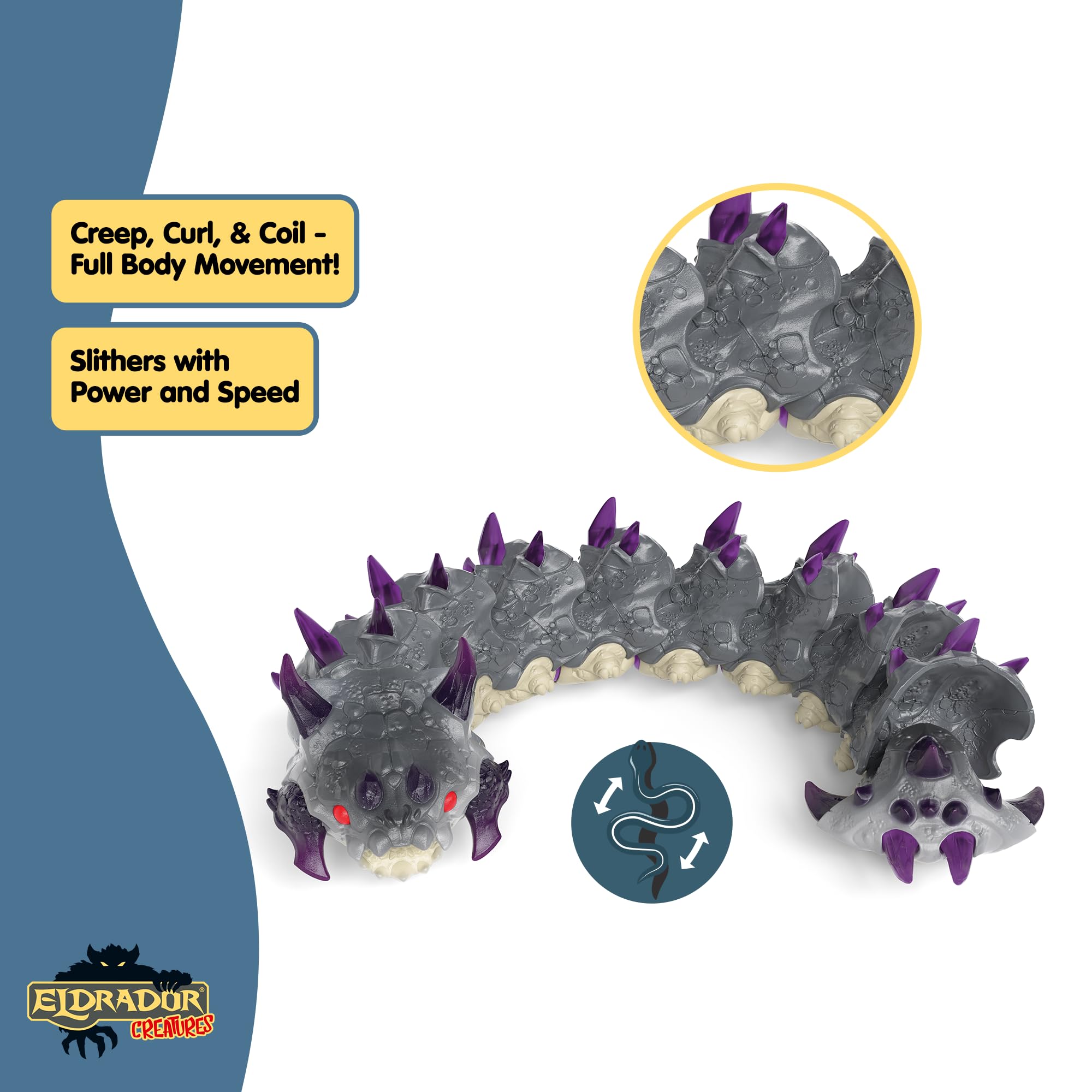 Schleich Eldrador Shadow World Shadow Worm Figurine