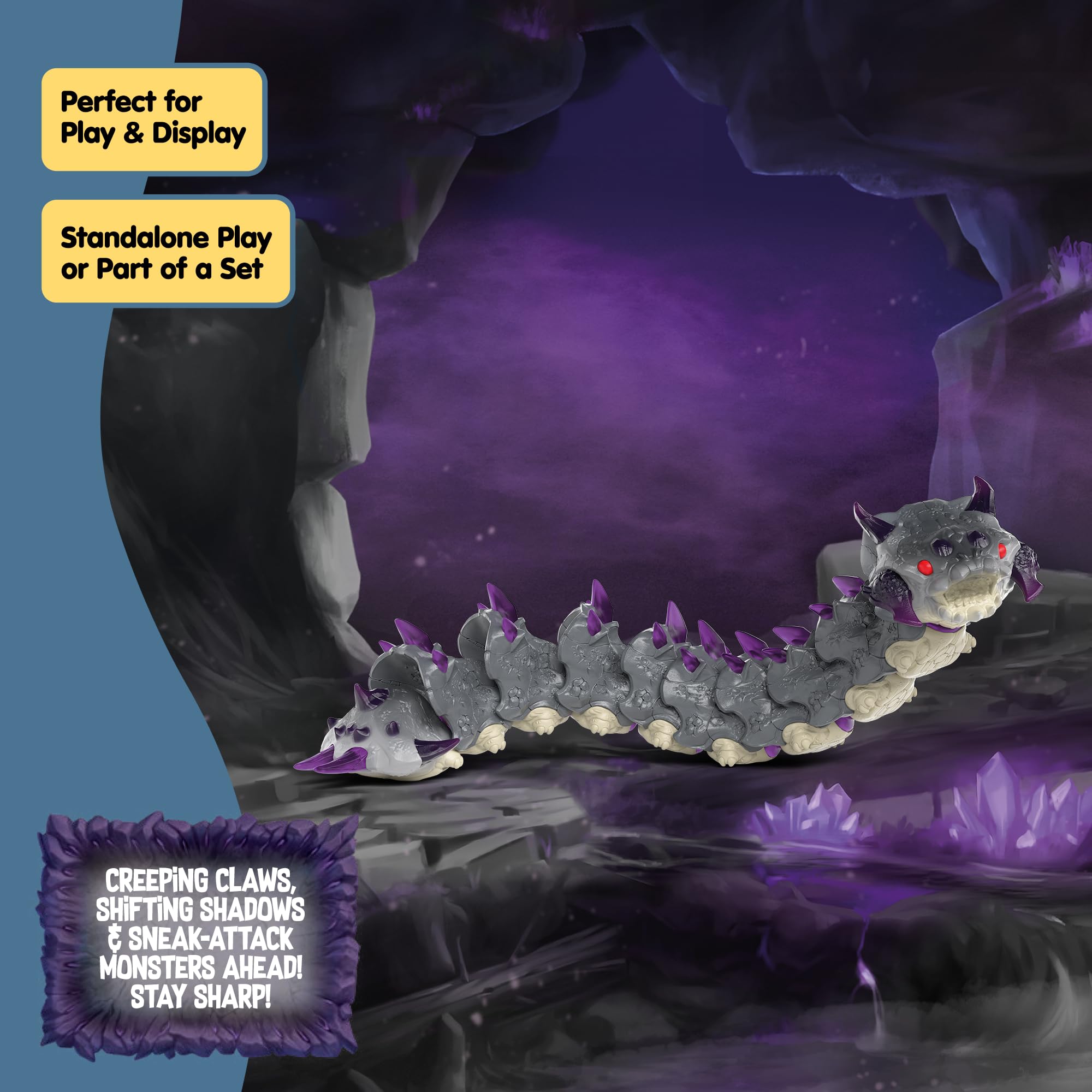 Schleich Eldrador Shadow World Shadow Worm Figurine