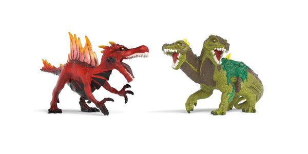 Schleich Eldrador Fire Saurian Vs Jungle Lizard Battle Set