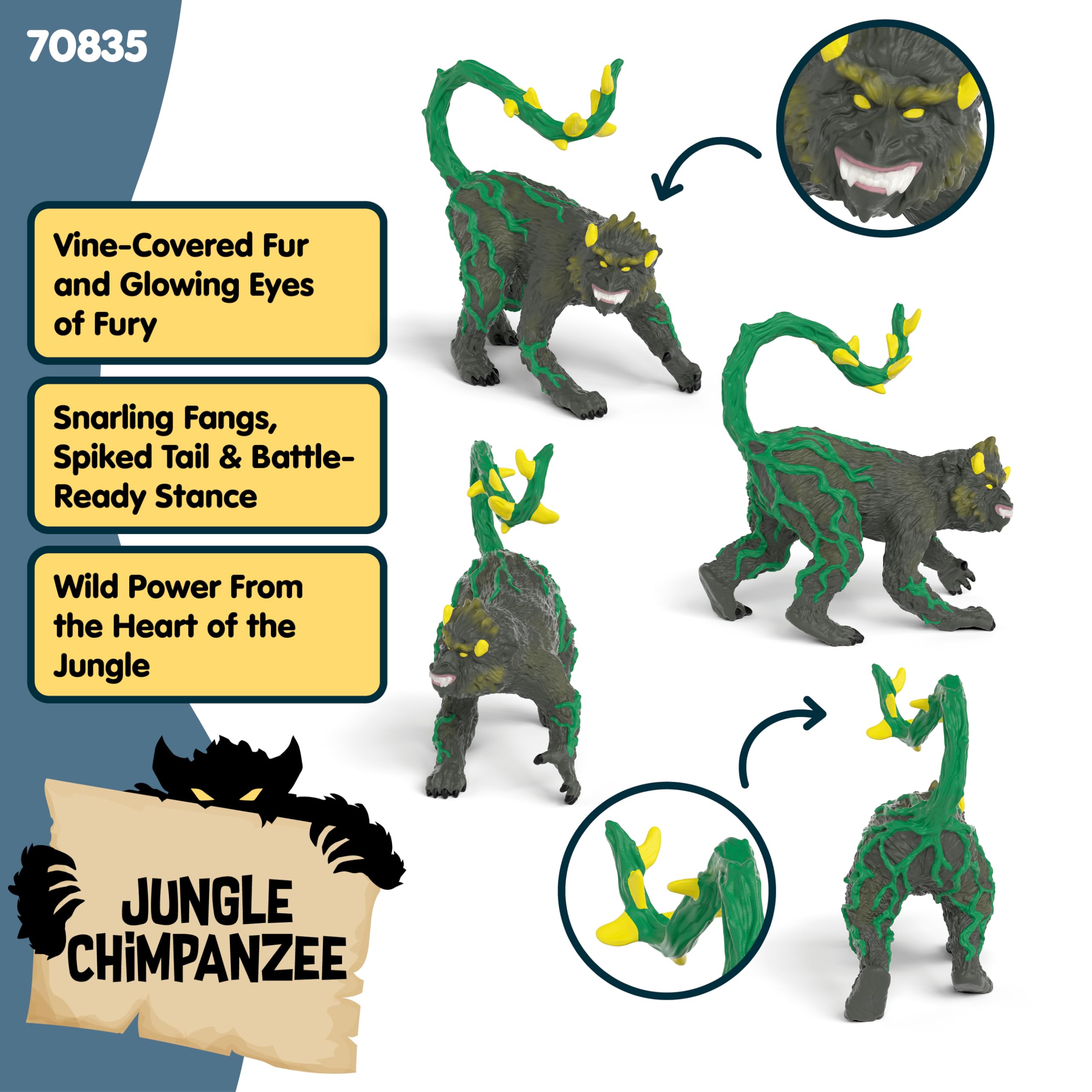 Schleich Eldrador Jungle World Jungle Chimpanzee Figurine