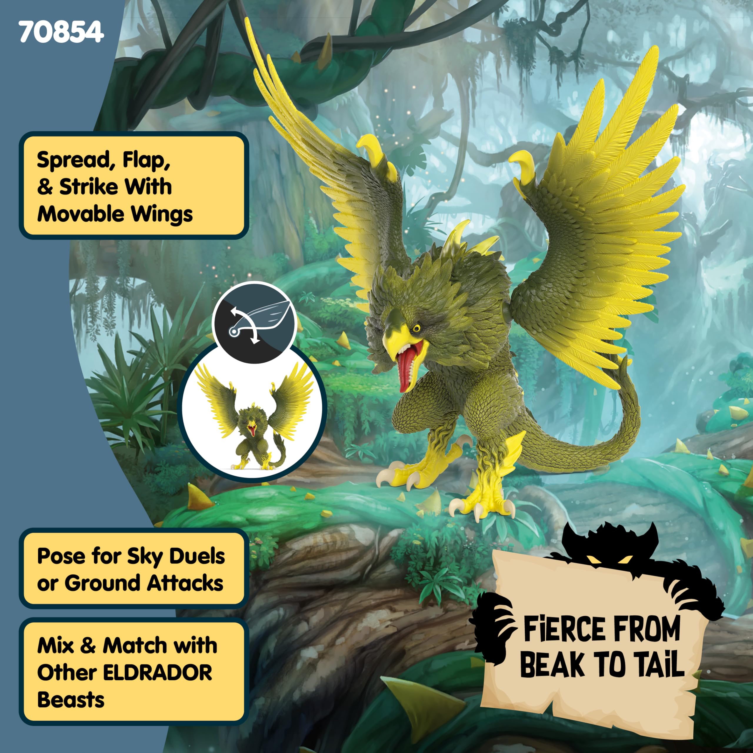 Schleich Eldrador Jungle World Jungle Raptor Figurine
