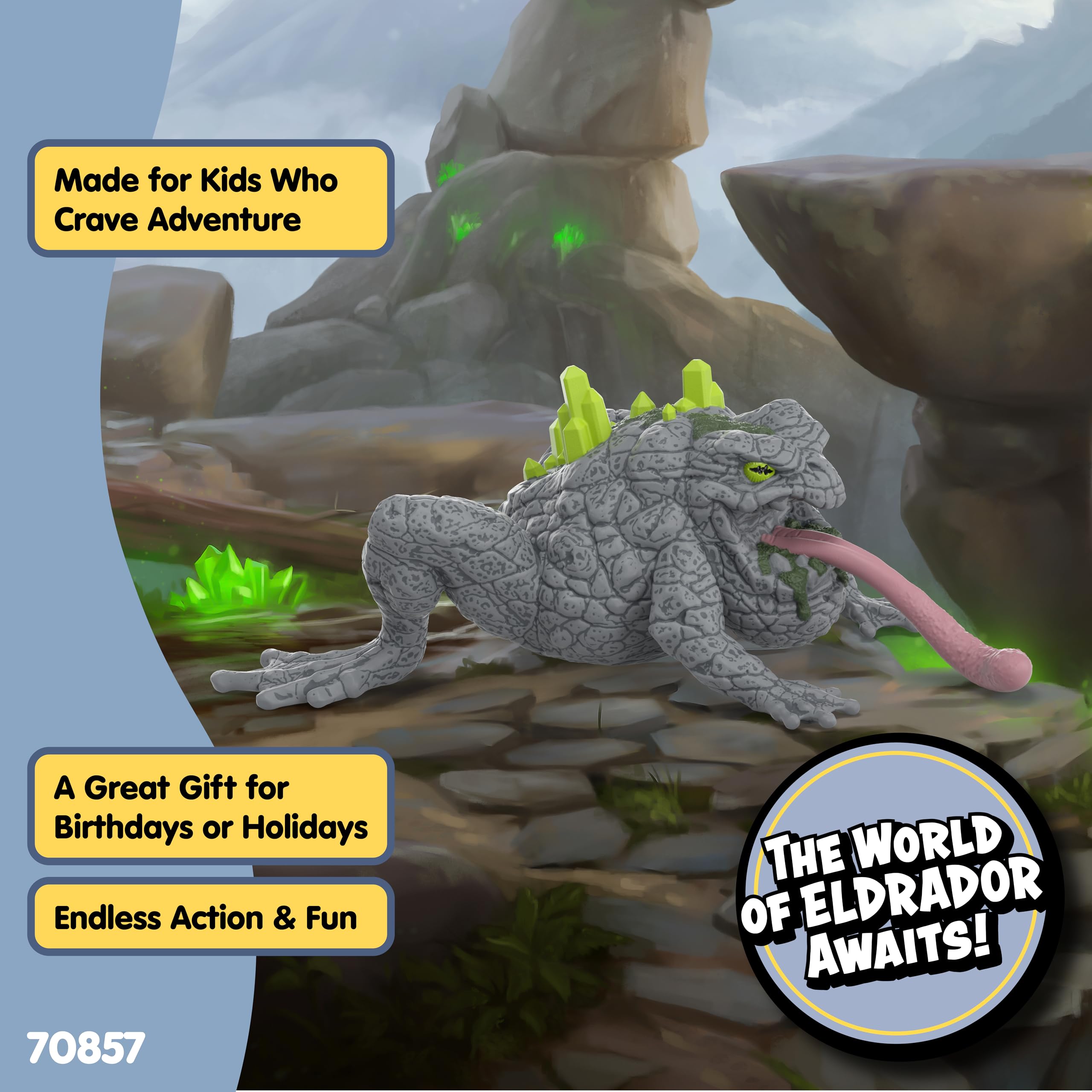Schleich Eldrador Stone World Stone Toad Figurine