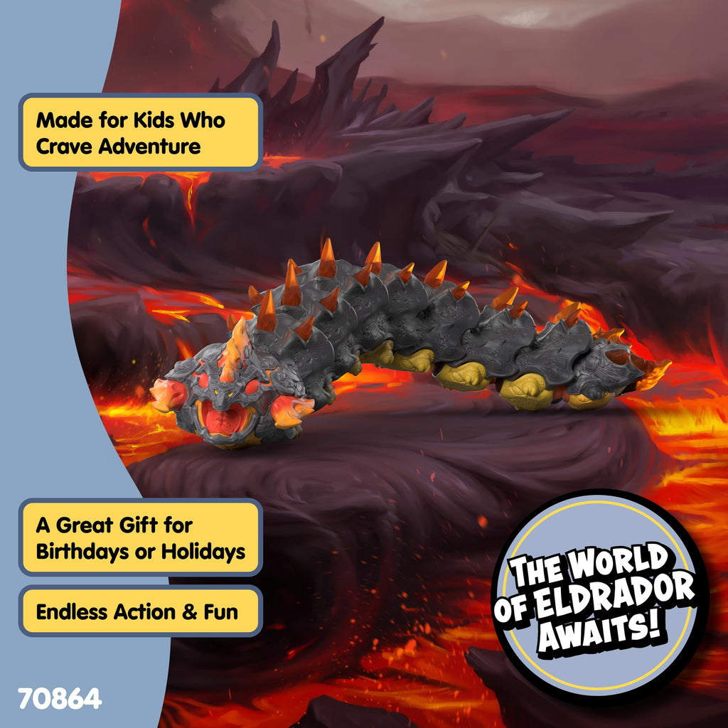 Schleich Eldrador Lava World Lava Worm Figurine