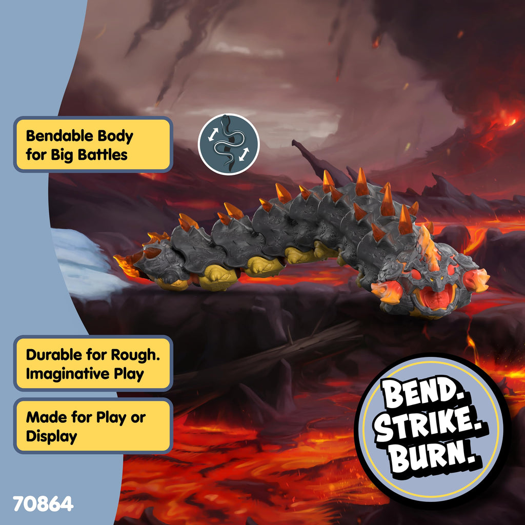 Schleich Eldrador Lava World Lava Worm Figurine