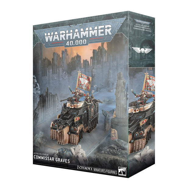 Games Workshop Warhammer 40K Astra Militarum Commissar Graves Plastic Box 47-58