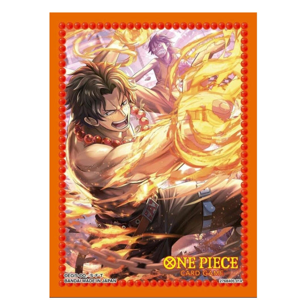 One Piece TCG Official Sleeves Set 10 Portgas.D.Ace Sleeves BAN9049091-PortgasDAce