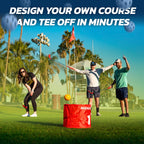 Bucketgolf Game The Original Ultimate Backyard Lawn Golf Game for Family, Adults and Kids - Portable 6 Hole Golf Course Play Outdoor, Lawn, Park, Beach, Yard.