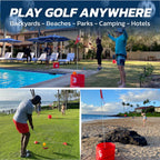 Bucketgolf Game Pro The Original Ultimate Backyard Golf Game for Family, Adults and Kids - Portable 9 Hole Golf Course Play Outdoor, Lawn, Park, Beach, Yard