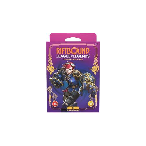 Riftbound TCG League Of Legends Set 3 Unleashed Champion Deck Vi Single Pack