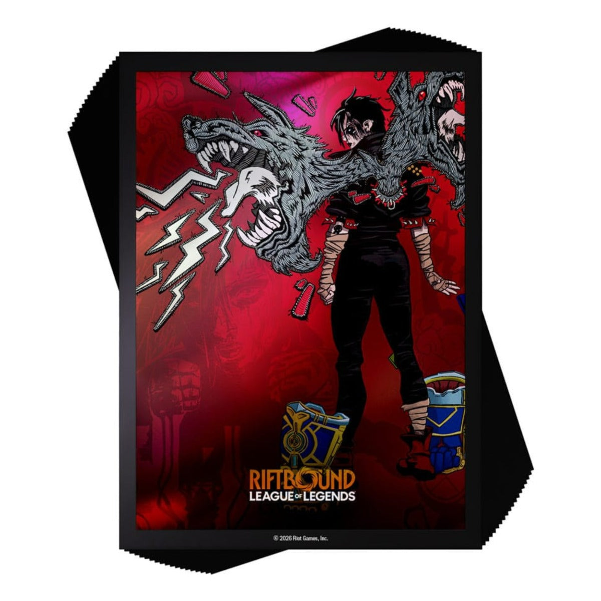 Riftbound Tcg League Of Legends Set 3 Unleashed Art Sleeves - Vi Piltover Enforcer (100Ct)