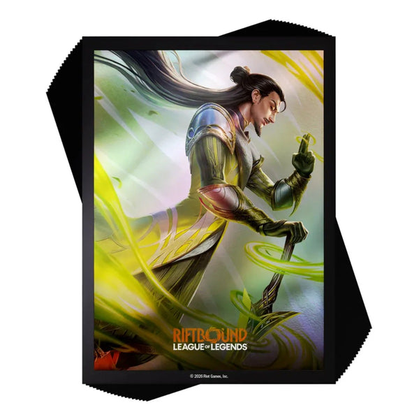 Riftbound Tcg League Of Legends Set 3 Unleashed Art Sleeves - Master Yi Wuju Master (100Ct)