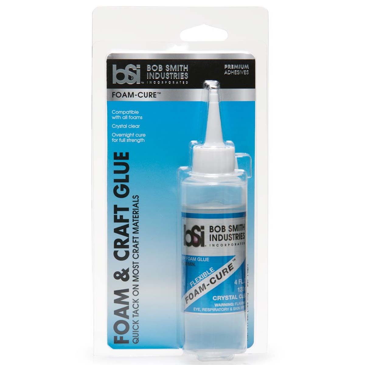 Bob Smith Industries BSI-142 Clear Foam-Cure Craft Glue (4oz)