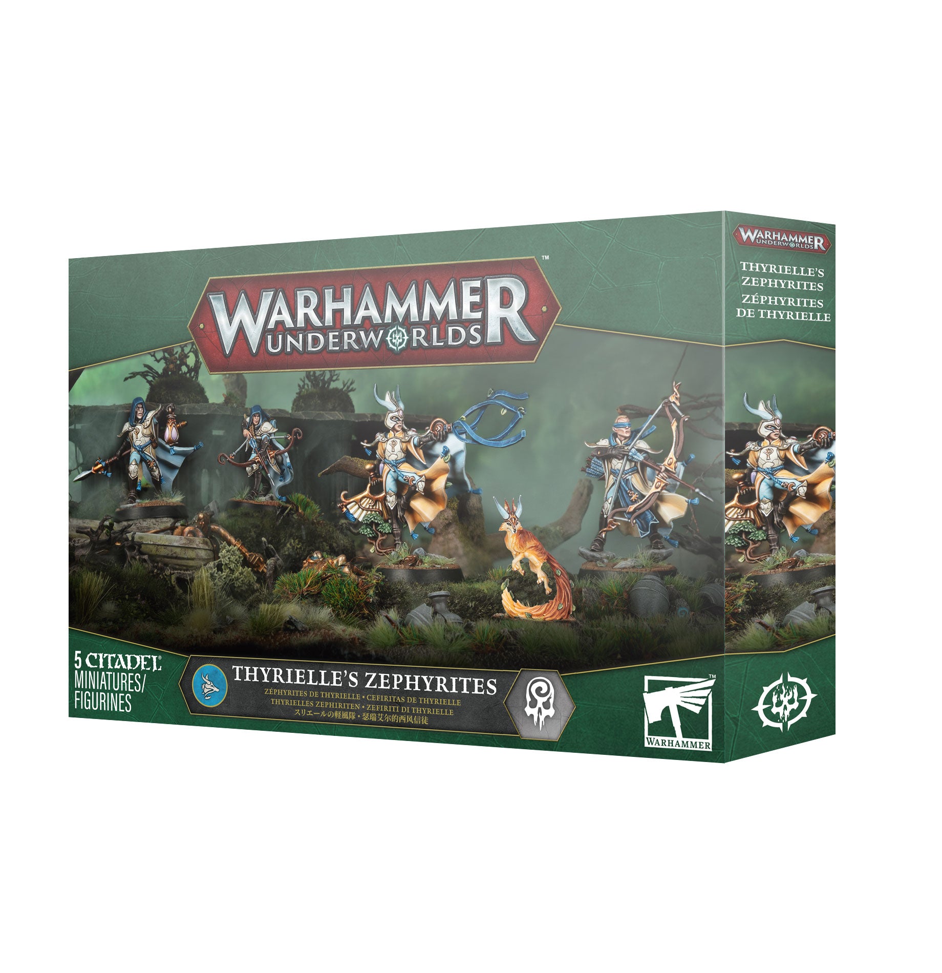 Games Workshop Warhammer Age Of Sigmar Lumineth Realm-Lords Warhammer Underworlds Thyrielle'S Zephyrites Plastic Box 34-011