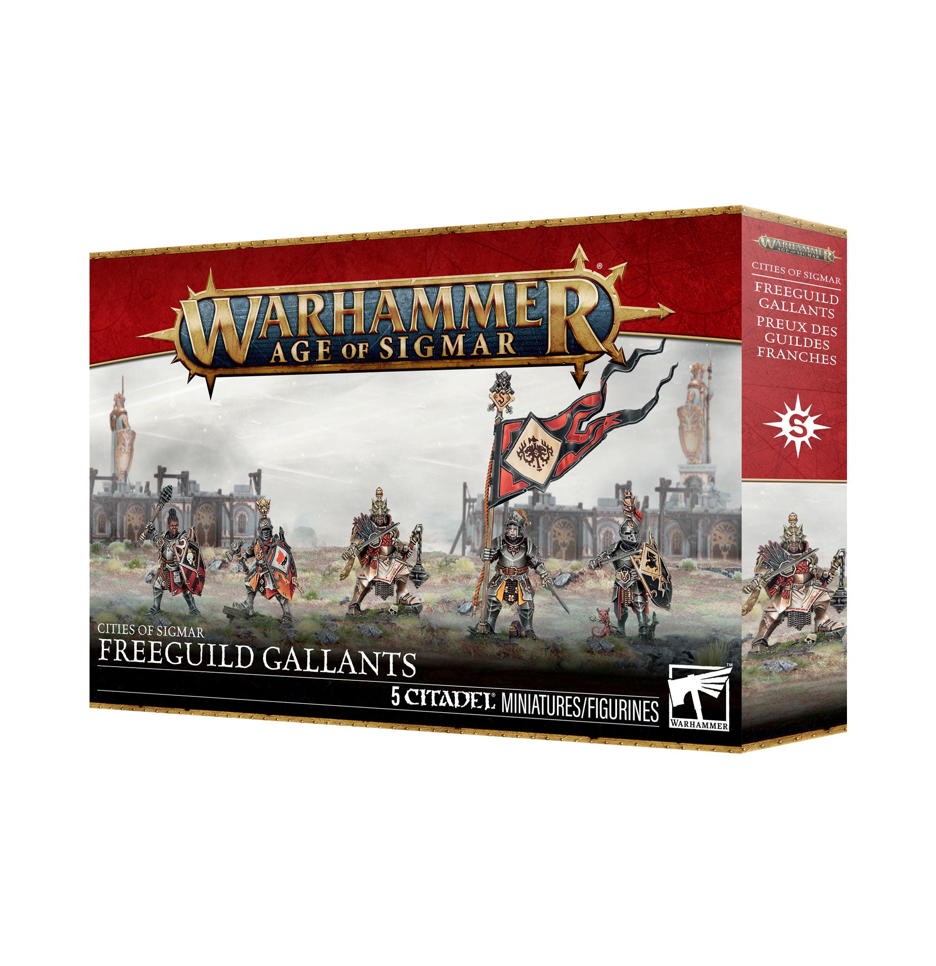 Games Workshop Warhammer Age Of Sigmar Cities Of Sigmar Freeguild Gallants Plastic Box 86-08