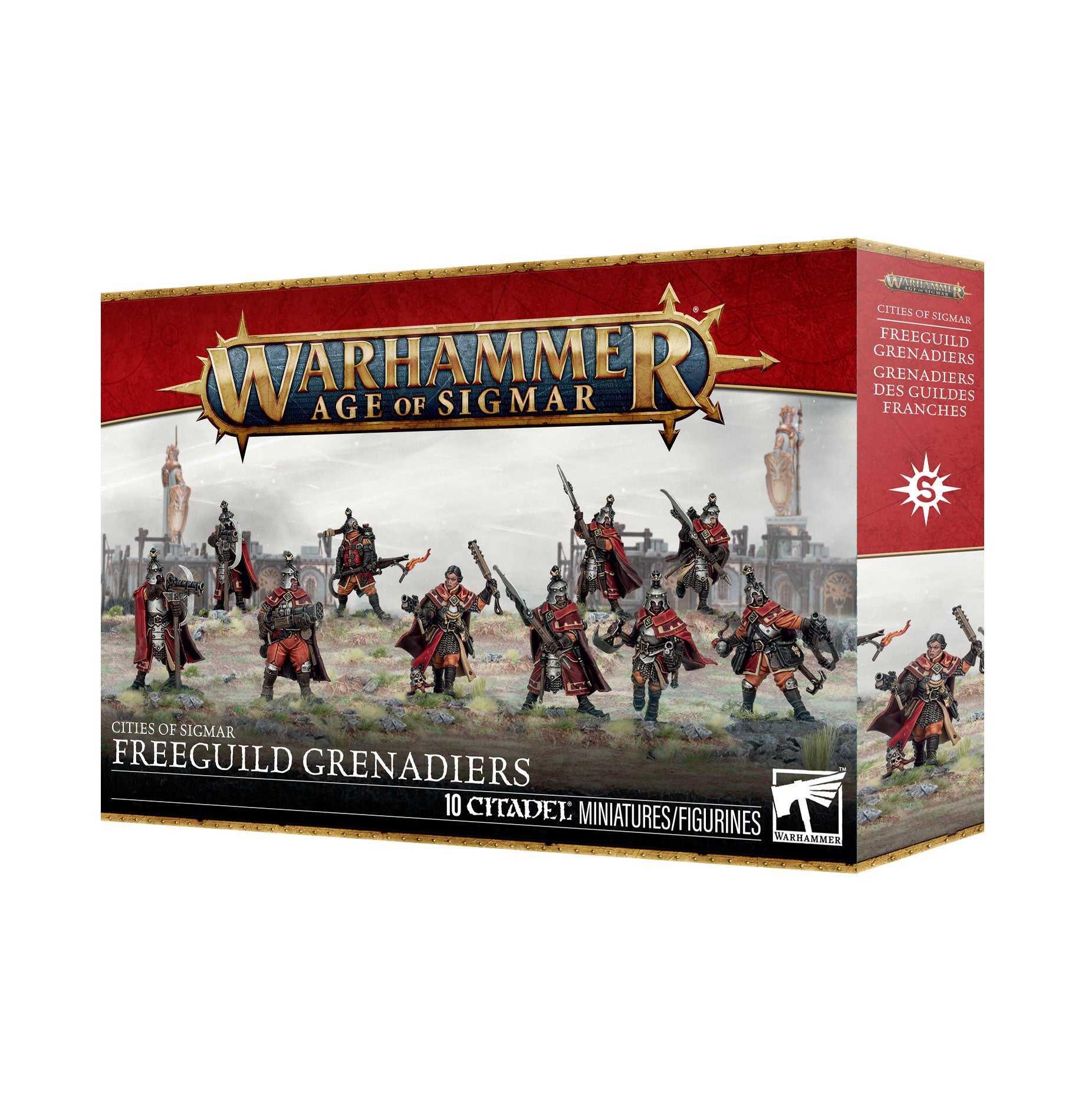 Games Workshop Warhammer Age Of Sigmar Cities Of Sigmar Freeguild Grenadiers Plastic Box 86-54