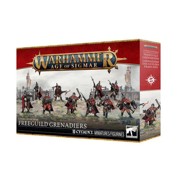 Games Workshop Warhammer Age Of Sigmar Cities Of Sigmar Freeguild Grenadiers Plastic Box 86-54