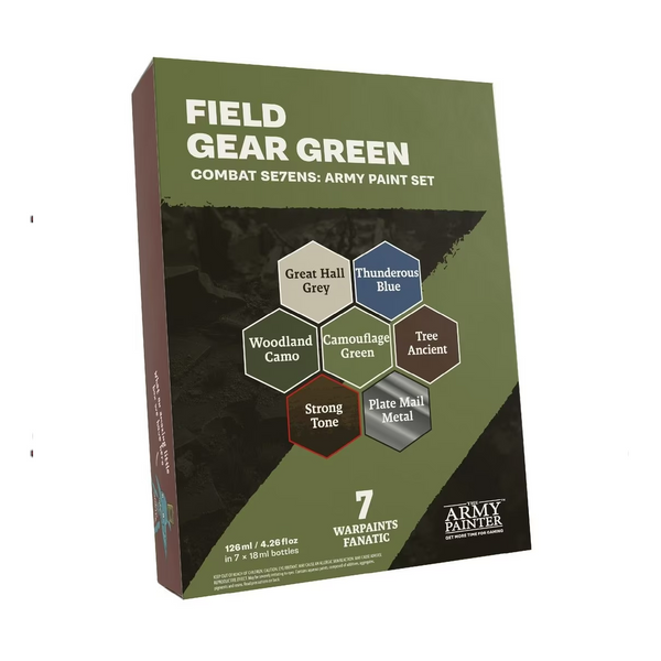 The Army Painter Combat Se7Ens: Army Paint Set Field Gear Green TAPWP8119