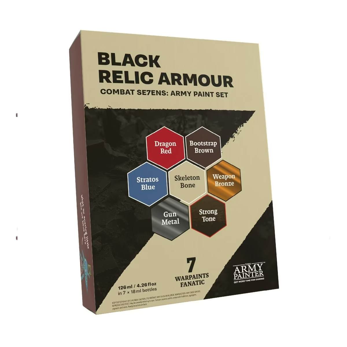 The Army Painter Combat Se7Ens: Army Paint Set Black Relic Armour TAPWP8115