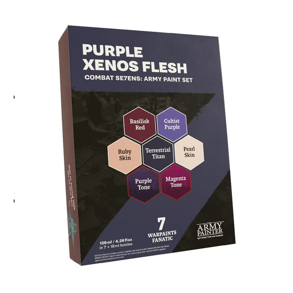 The Army Painter Combat Se7Ens: Army Paint Set Purple Xenos Flesh TAPWP8114