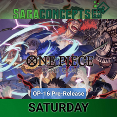 06/06/2026 Sat One Piece TCG OP-16 Pre-Release Saturday at 5 pm - 32 seats Tournament Pre-Release