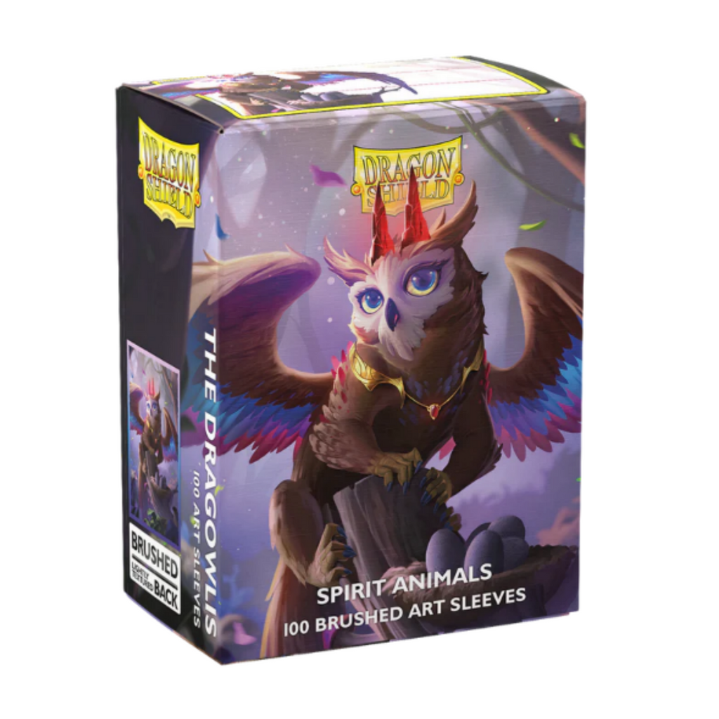 Dragon Shield Standard Brushed Spirit Animals The Dragowlis Sleeves Art Limited Edition (100 CT) ATMDSH12132