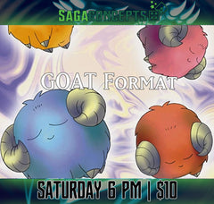06/06/2026 Sat Yugioh TCG - Saturday GOAT Format at 6 pm Tournament