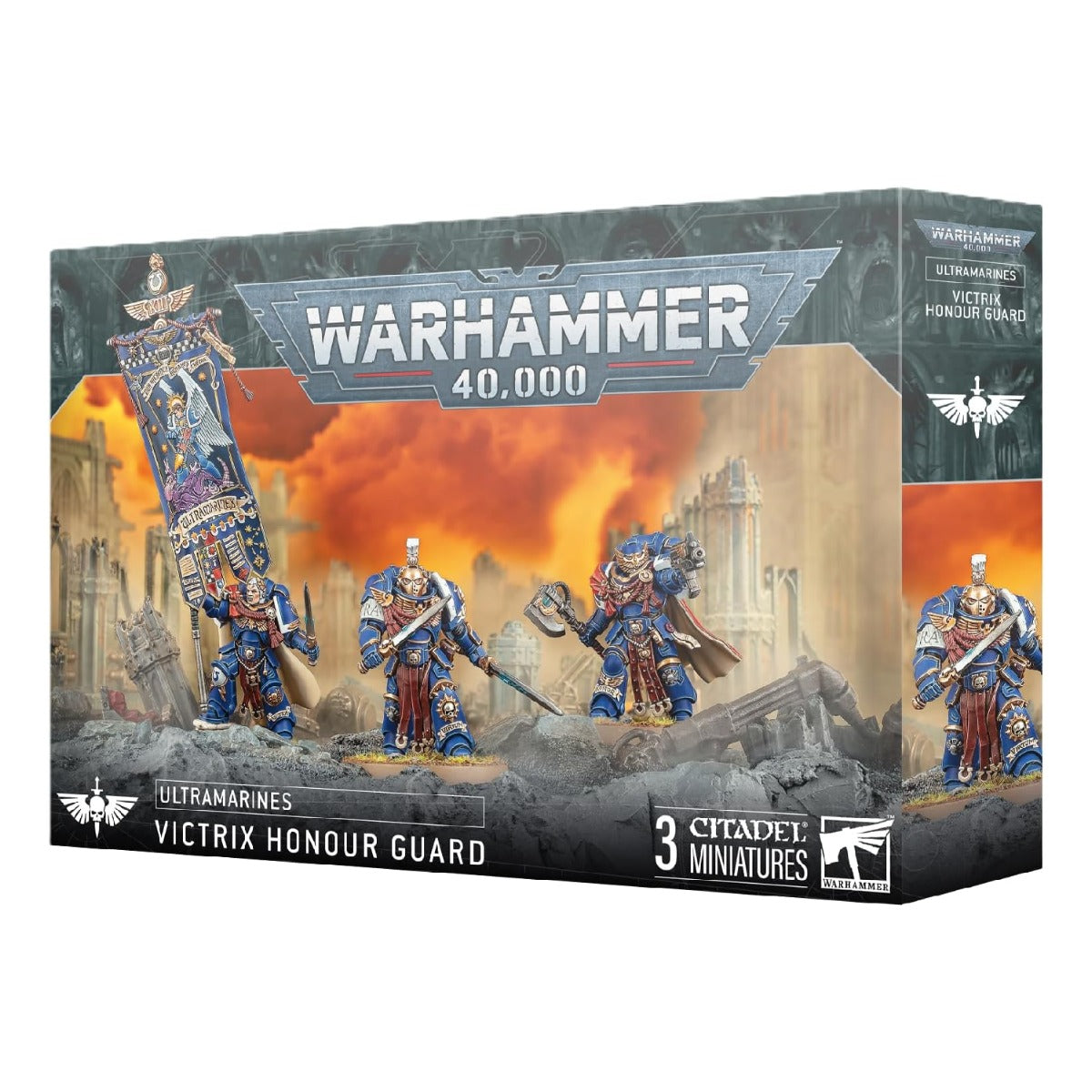 Games Workshop Warhammer 40K Ultra Marines Victrix Honour Guard Plastic Box 55-75