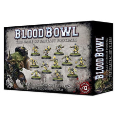 Games Workshop Blood Bowl Team The Game of Fantasy Football The Scarcrag Snivellers Goblin Team Miniature 200-27