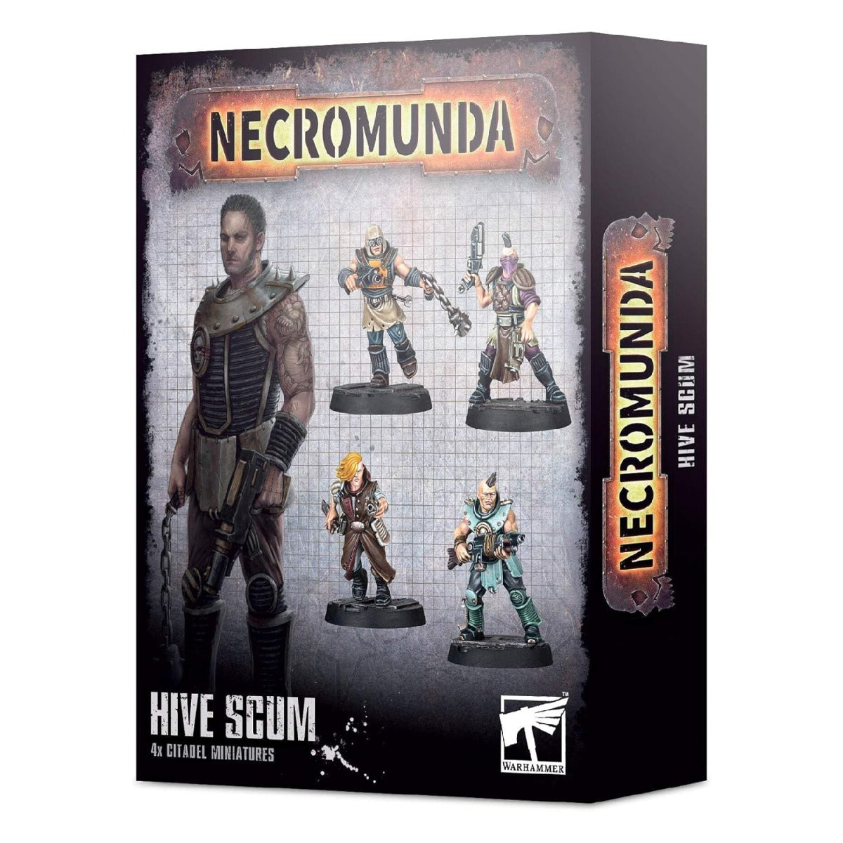 Games Workshop Warhammer 40K Necromunda Hive Scum 4x Citadel Miniatures 300-81