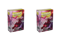 Dragon Shield Dual Matte Mini Japanese Fury 60 ct Card Sleeves Value Bundle Pack of 2