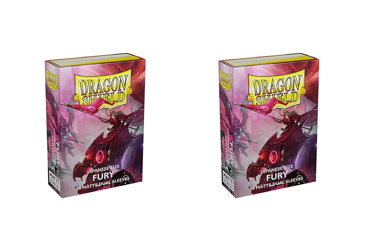 Dragon Shield Dual Matte Mini Japanese Fury 60 ct Card Sleeves Value Bundle Pack of 2