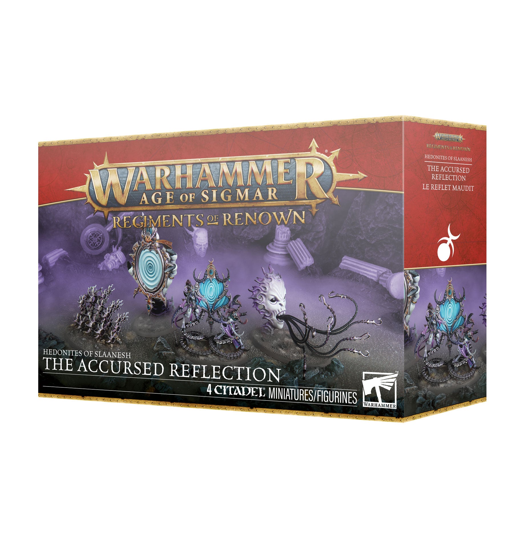 Games Workshop Warhammer Age Of Sigmar Hedonites Of Slaanesh Accursed Reflection Plastic Box 83-112